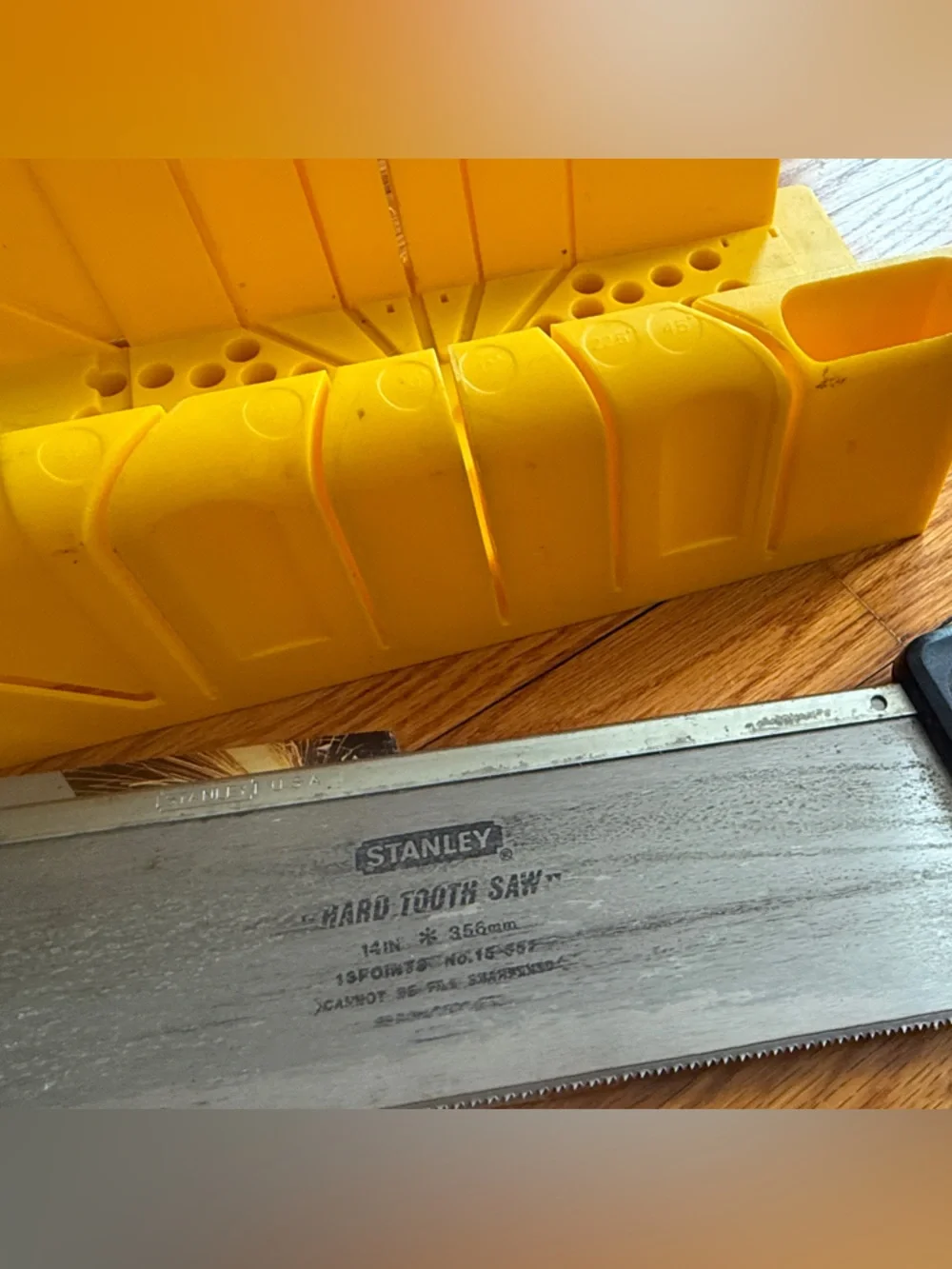 Stanley Hard Tooth Back Saw and Angler -Circa 1988 - Picture 4 of 5